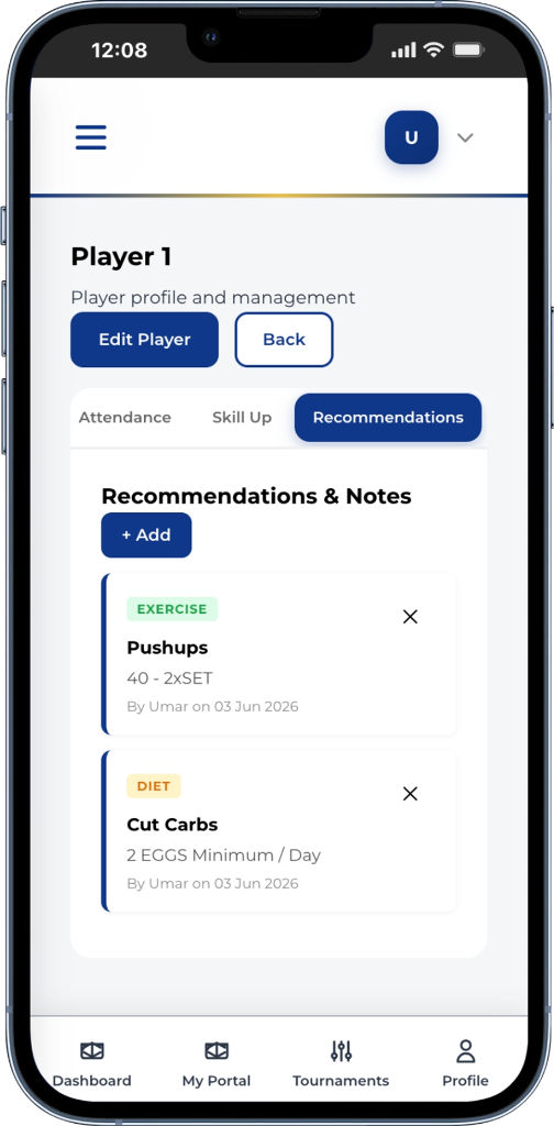 Parent Communication Portal mockup