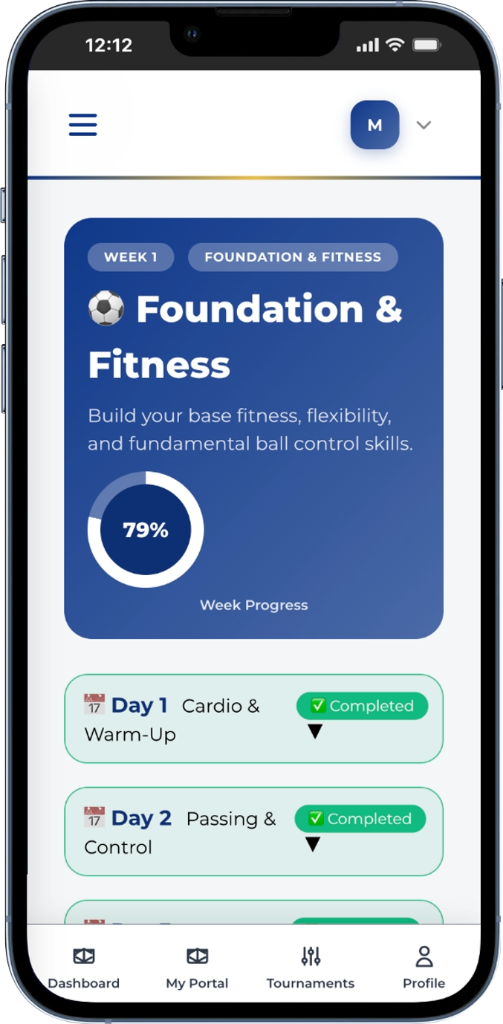 Training Progress Mockup